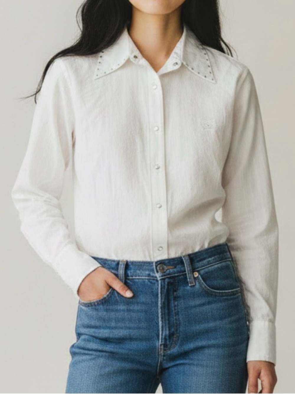 Wrangler Twenty X Button-Down Shirt with Stud-Trim Collar